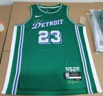 Maillot de Basket #23 Ivey Detroit Pistons 22-23 city Vert Imprimé